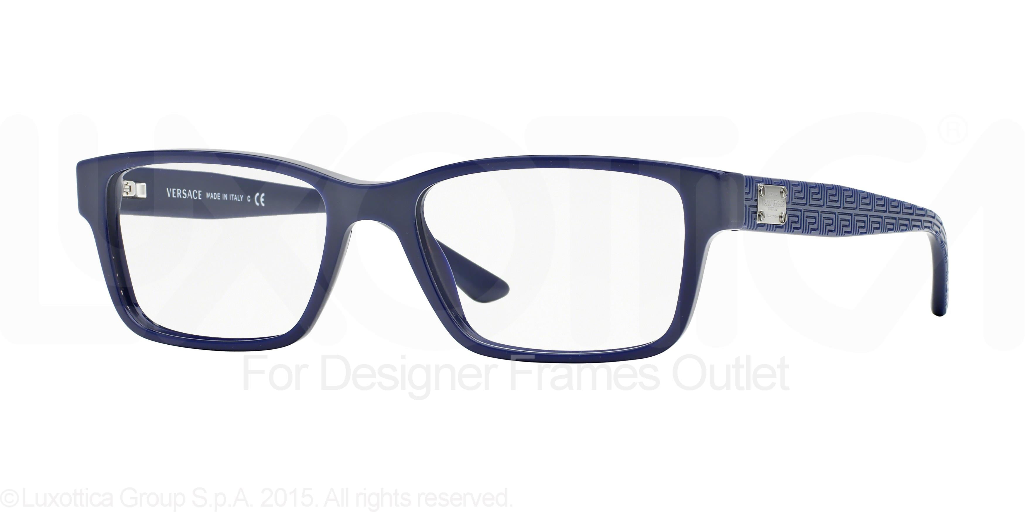 versace blue eyeglass frames