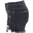 thumbnail image 5 of Summer Savings 2024! TAGOLD Womens Summer Pants,Woman Summer Solid Color Pocket Solid Jeans Cowboy Pants Female Hole Bottom Casual Shorts, 5 of 5