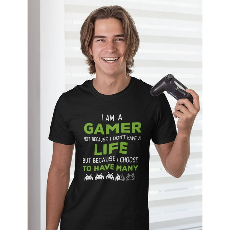 I Am a Gamer Shirt Funny Gamer Gift Cool Gaming T Shirt Large Heather Dark Gray