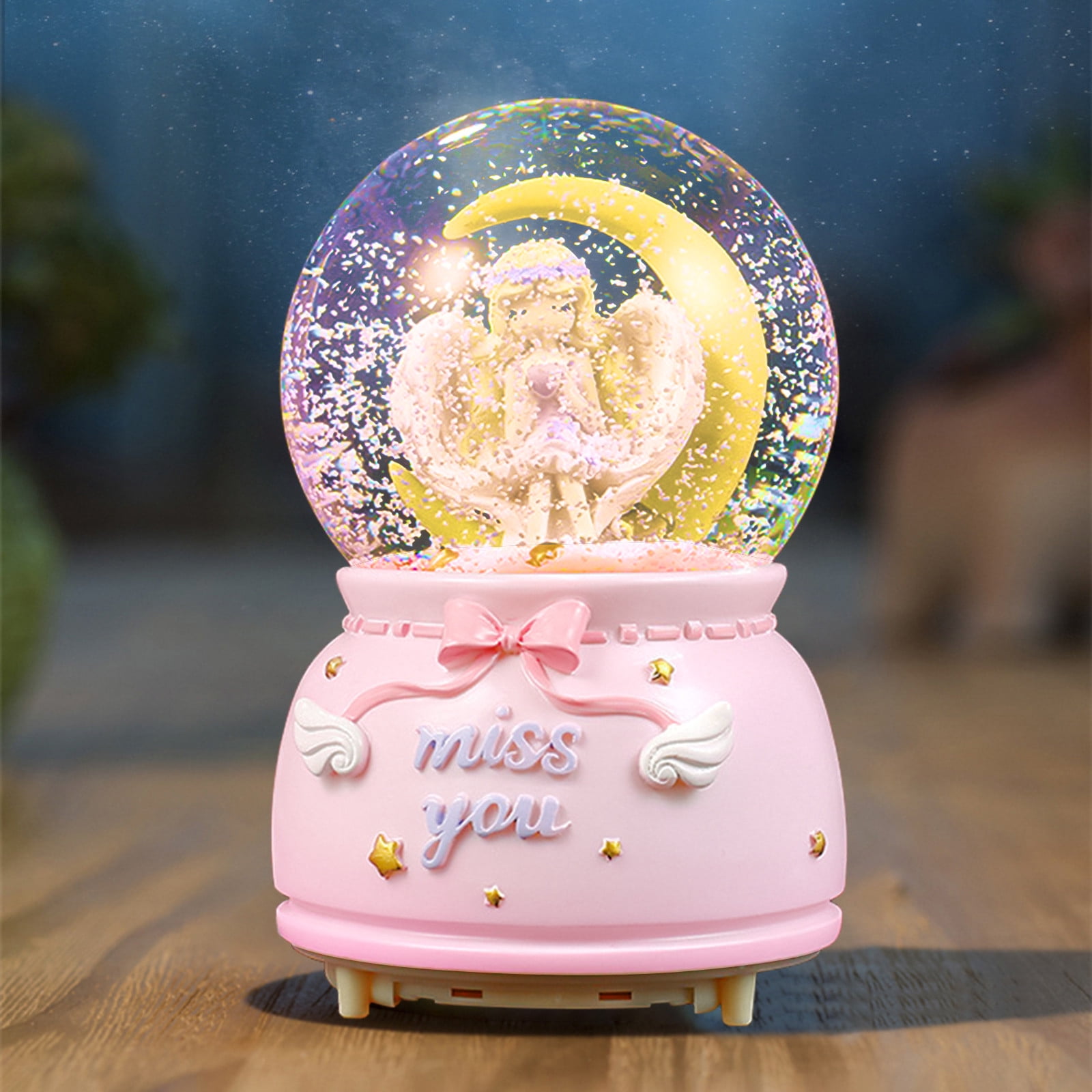 A.F.N.A.L Snow Globe With Light – Floating Astronaut, Music, Color Changing LED