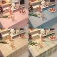 thumbnail image 2 of Yanluna Ins Korean Style Plaid Tablecloth Jacquard Fabric Desk Table Cloth Mat Background Cloth Home Decoration Nordic Modern Table Home, 2 of 7