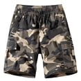 thumbnail image 3 of Garbnen Camo Cargo Shorts for Men Camouflage Drawstring with Pockets Casual Shorts Men Vintage Spring Summer Athletic Men's Shorts, 3 of 3