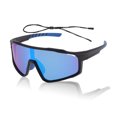 thumbnail image 1 of 1 Set de Gafas de Motocicleta Antideslumbrantes Tri-Acetato de Celulosa PC UV400 Lentes Azules Montura Negra y Azul para Hombres y Mujeres, 1 of 6