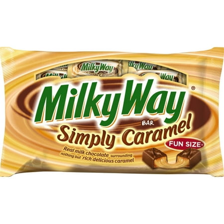 Milky Way Fun Size Simply Caramel Milk Chocolate Candy Bag, 11.5