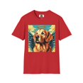 thumbnail image 5 of Golden Retriever Angel Unisex Softstyle T-Shirt, 5 of 11
