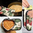 thumbnail image 5 of Yayeee Oven Mitts and Pot Holder Set of 2 Heat Resistant Kitchen Gloves Baking Hot Pad, Beige Strawberry, 5 of 5