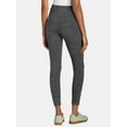 thumbnail image 2 of Time and Tru Women's High-Rise Ankle Knit Leggings, Available in 1, 2, and 3-Packs, 27" Inseam, Sizes S-XXXL, 2 of 5