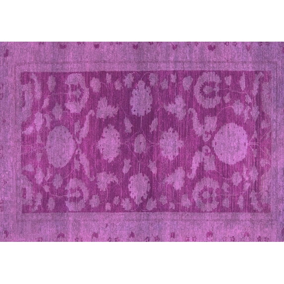 Ahgly Company Indoor Rectangle Abstract Pink Modern Area Rugs, 3' x 5'
