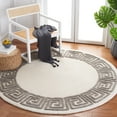 thumbnail image 2 of SAFAVIEH Metro Ethelred Bordered Area Rug, Ivory/Grey, 6' x 6' Round, 2 of 8