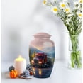 thumbnail image 4 of Truck Mountain Decorative Urn - Cremation Urns Burial - Funeral Urn Adult Ash Man - Funeral Earn For Ashes - Urns For Human Ashes Adult Male Burial- Size 10 Inch 1pcs, 4 of 5