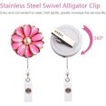 thumbnail image 4 of HSHDLDF Porte-Badge Rétractable, Moulinet pour Badge d'Identité avec Perle, Lot de 3 (Rose), 4 of 7