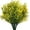 Bell Grass/Yellow, variant on Artificial Greenery, Plastic Plants Fake Bell Grass Flowers Lifelike Patio Yard Corridor Indoor Outdoor Home Garden Balcony Party Pot Planter Filler Table Arrangement Decoration Purple 4 pcs