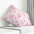 thumbnail image 3 of Pink Cherry Pillow Covers 18x18 Inch Decorative Throw Pillow Cover, Spring Botanical Blossoms Flowers Floral Sofa Pillowcases Accent Cushion Case Home Decor Bedroom Living Room, 3 of 6