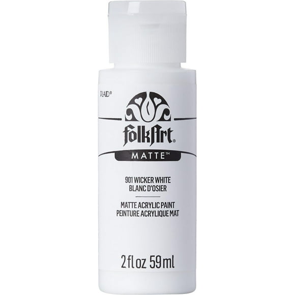 Peinture acrylique mate FolkArt, 2 oz, Blanc Osier