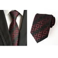thumbnail image 5 of Corbatas de Diseño Sailing Formal de Negocios Patrón Rayas a Cuadros para Hombre B092, 5 of 5