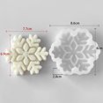 thumbnail image 2 of JDH silicone 3PCS Christmas Snowflake Silicone Molds for Handmade Soap, Crafts, Candle, Chocolate, Muffins, Ice ，Home Decoration Ornaments, 2 of 12