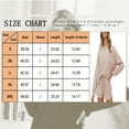 thumbnail image 4 of SHIBEVER Womens Loungewear Sweatsuit set Long Sleeve Top and Shorts Matching Lounge Waffle Knit Pajama Sets with Pockets almond XXL, 4 of 4