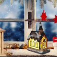 thumbnail image 2 of Christmas House Exquisite Luminous Resin Cottage, Snow Village Houses Miniature Christmas Resin House Exquisite Mini Led Flashing Resin House, 2 of 5