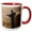 Red/White, variant on 3drose, Jesus on Corcovado Mountain, Rio De Janeiro, Brazil., 11oz Two-tone Green Mug