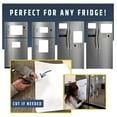 thumbnail image 4 of Magnetic Dry Erase Whiteboard for Fridge 17.5x13.5 inch - Kitchen Calendar Planner with 8 Markers & Eraser - Family Organizer, Reusable Weekly Board Blank Whiteboard, 4 of 6