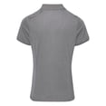 thumbnail image 2 of Premier- Polo de manga corta Coolchecker para mujer (Gris oscuro), 2 of 2