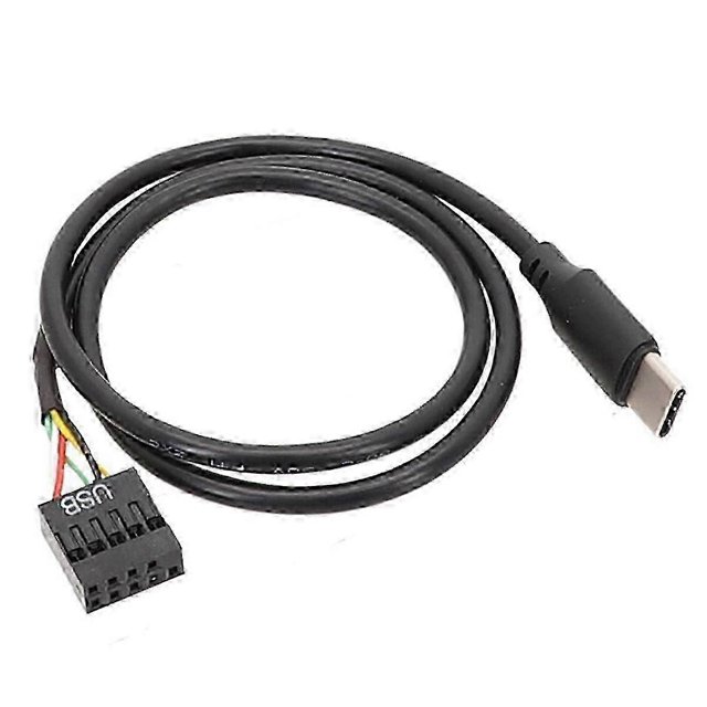 1Pcs USB 9Pin to USB Type C Cable for Computer Motherboard to USBC Secondary Screen PC LCD Screen 9