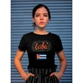 thumbnail image 2 of Cuba Flag W Sparkles T-Shirt Women -Image by Shutterstock, Female Large, 2 of 4