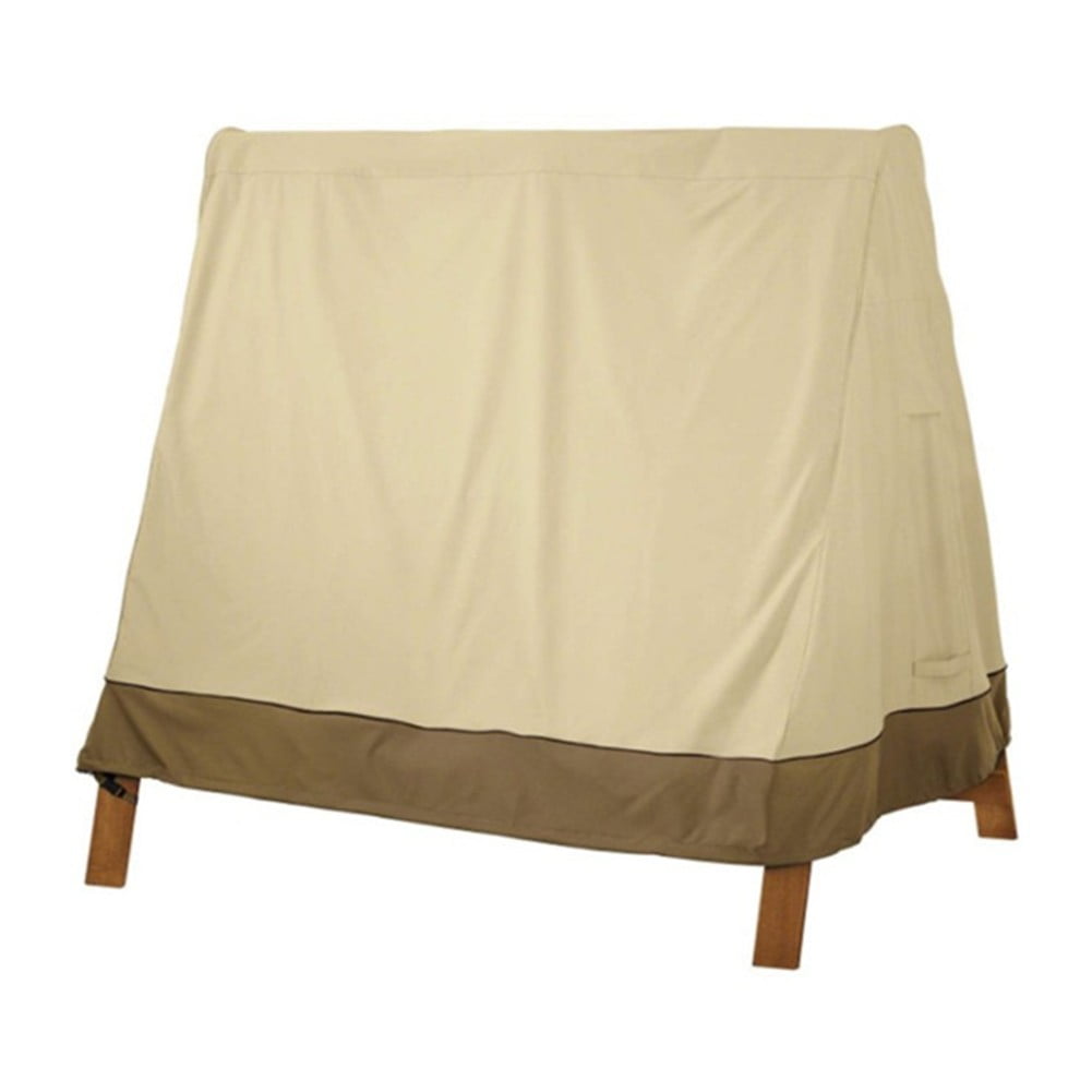 A Frame Patio Swing Cover Waterproof 210D Oxford Outdoor Furniture Protector with Wind-Resistant Design