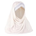 thumbnail image 2 of Bandeau Blanc pour Femmes à Moins de 10$, Foulard Colorée pour Front, Chapeau Musulman, 2 of 3