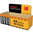 thumbnail image 1 of Pilas alcalinas AA KODAK Xtralife, paquete de 40, duración de 10 años, 1 of 9
