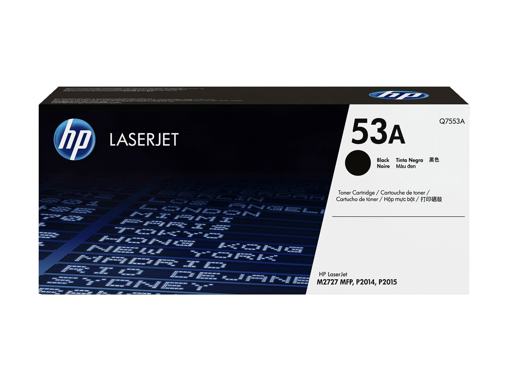 HP 53A Black Original LaserJet Toner Cartridge, ~3,000 pages, Q7553A