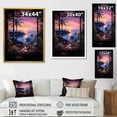 thumbnail image 4 of Designart "Sunset View from Coastal Windows I" Coastal Framed Wall Art - Coastal Colorful Coastal Windows Living Room Framed Canvas Art, 4 of 6