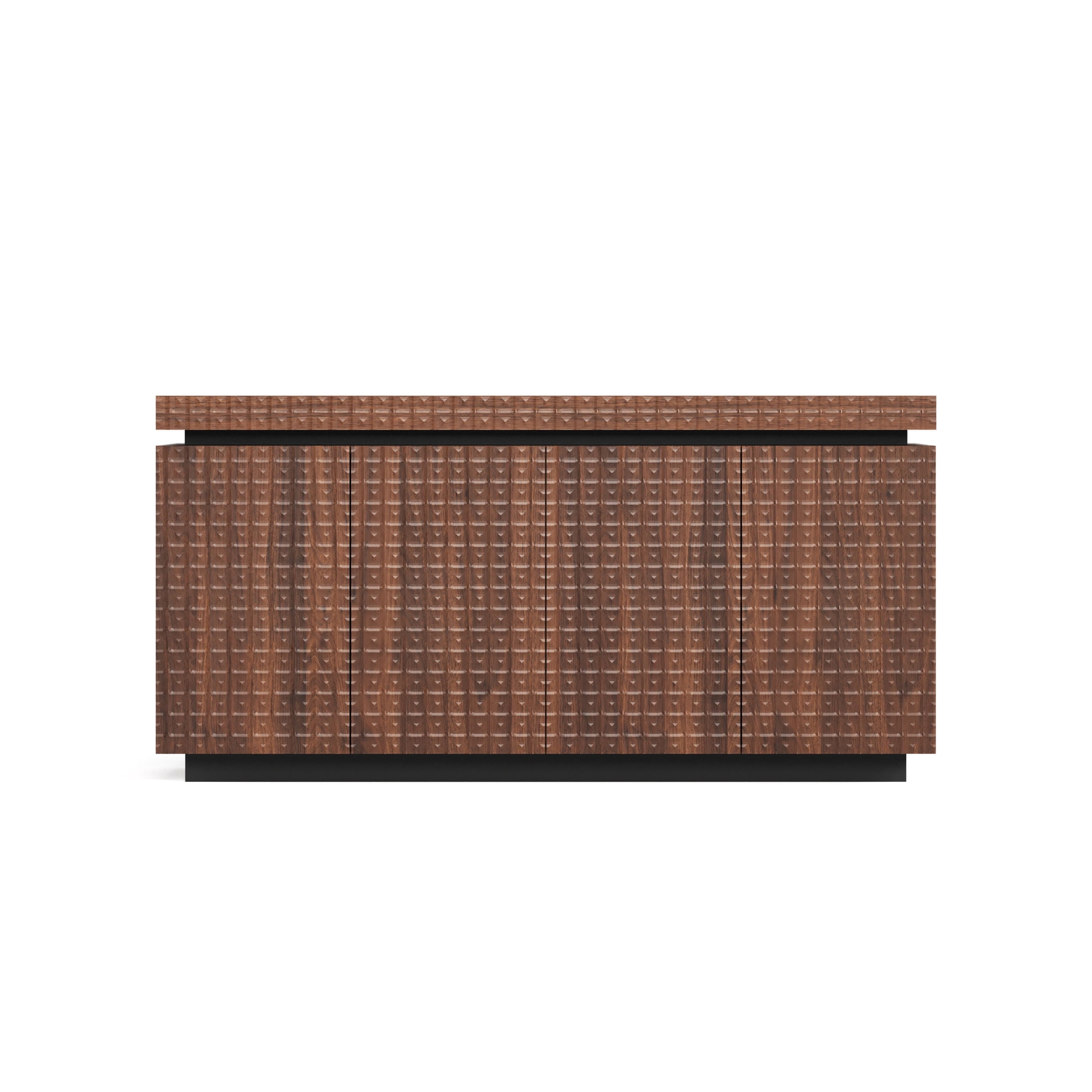 Noble House Dyani 58.3" Modern Accent Storage Sideboard with Fold-Out Doors, Kitchen Buffet Cabinet, Antique Brown