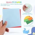 thumbnail image 2 of Juego de papel para origami, 200 hojas, 20 colores, hojas cuadradas de doble cara., 2 of 5