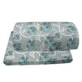 thumbnail image 4 of Floral Foot Rest, Swirls Daisy Flower Bouquets Beauty Exquisite Flourishing Nature Essence, Non-Slip Backing Ergonomic Memory Foam Leg Support for Office, Sky Blue Grey Apricot, by Ambesonne, 4 of 5