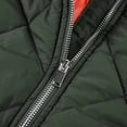 thumbnail image 4 of LYSMORA 2026 Men's Quilted Bomber Jacket, Ribbed Trim Zipper Side Pockets Loose Fit Warm Padded Casual Outerwear, 4 of 6