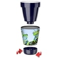 thumbnail image 2 of Mugzie 12-Ounce "Low Ball" Tumbler Drink Cup with Removable Insulated Wetsuit Cover - Green Frogs, 2 of 4
