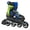 Black/Blue, variant on ROLLERBLADE Kids' Microblade Skates, Color: Black/Light Blue, Size: 5-8