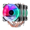 thumbnail image 3 of Enfriador de CPU radiador de refrigeración RGB enfriador de CPU ventidor disipador para LGA775/1150 para FM2/AM4/FM1/ - Doble torre 3 ventidores Yotijar ventilador de la CPU enfriador de la CPU, 3 of 6