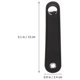 thumbnail image 2 of 2pcs cinturón de hebilla de fuelle de acordeón de cuero de doble capa universal (negro), 2 of 7
