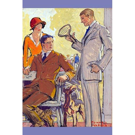 Tennis Challenge-Fine Art Canvas Print (20" x 30")