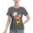 thumbnail image 1 of Women's Basic Short Sleeve T-Shirt Crayon Shin Chan, 1 of 6