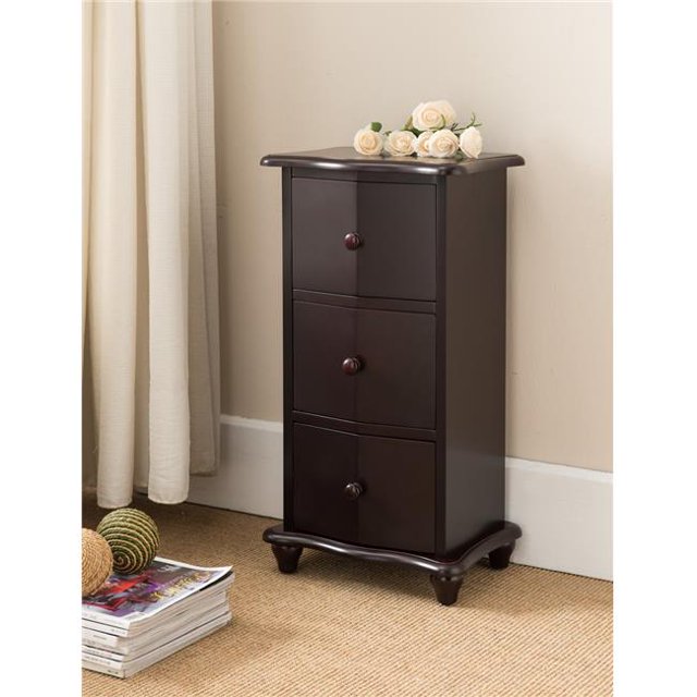 Armoire d'Accent en Bois - Cerisier Foncé
