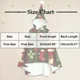thumbnail image 3 of Womens Santa Claus Cape Hooded Christmas Poncho Cloak Holiday Party Christmas Gift Sherpa Lined Wrap Shawl Cozy Soft Capes Coat Funny Trendy Xmas Party Outfits, 3 of 3