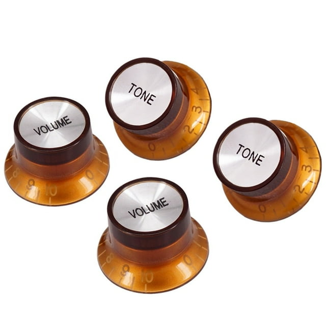 Lefu 4Pcs Guitar Speed Control Knobs 2 Volumes 2 Tones Knob For LP SG Electric Guitar