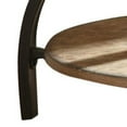thumbnail image 3 of Steve Silver Denise Modern Rustic 24" Round End Table, Medium Oak, 3 of 5