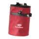 thumbnail image 5 of Bolsa de almacenamiento para magnesio para escalada en roca, resistente al desgaste, ajustable, para cinturón. Rojo, 5 of 9