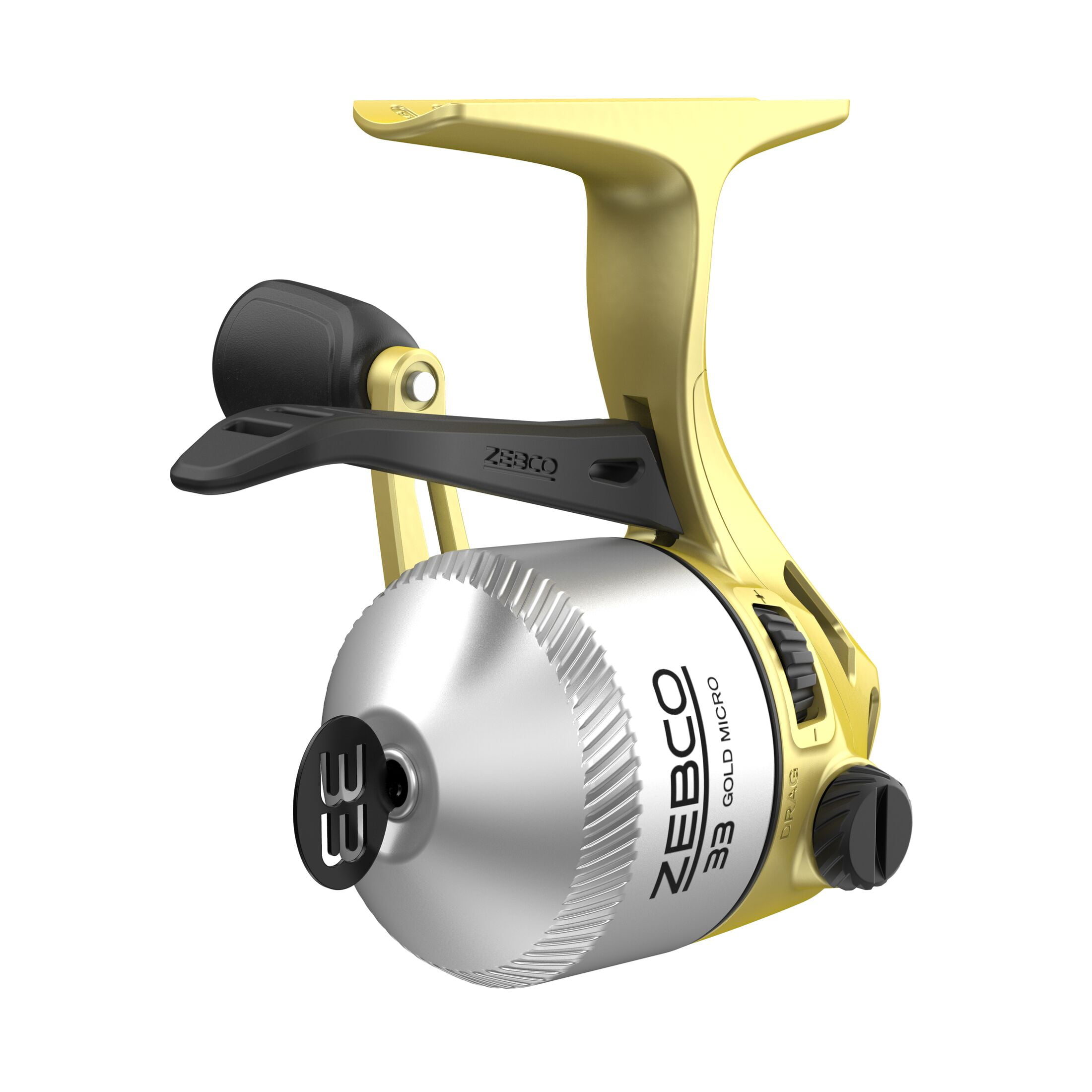 Zebco 33 Gold Micro Trigger Spincast Fishing Reel, Size 10 Reel, Silver/Gold (Clam Package)