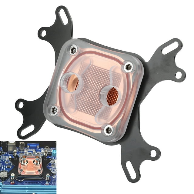Bloque De Refrigeración Por Agua, Bloque De Refrigeración Por Agua Duradero Para CPU De Computadora, Conveniente Para Computadora De Escritorio