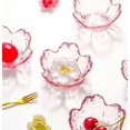 thumbnail image 5 of acdanc AURORA TRADE Glass Bowls Cherry Blossoms Design 2Pack Crystal Salad Bowl for Snacks ice cream Dipping Sauce Dishes Appetizer Plates Dishwasher Safe Side Dishs, 5 of 8